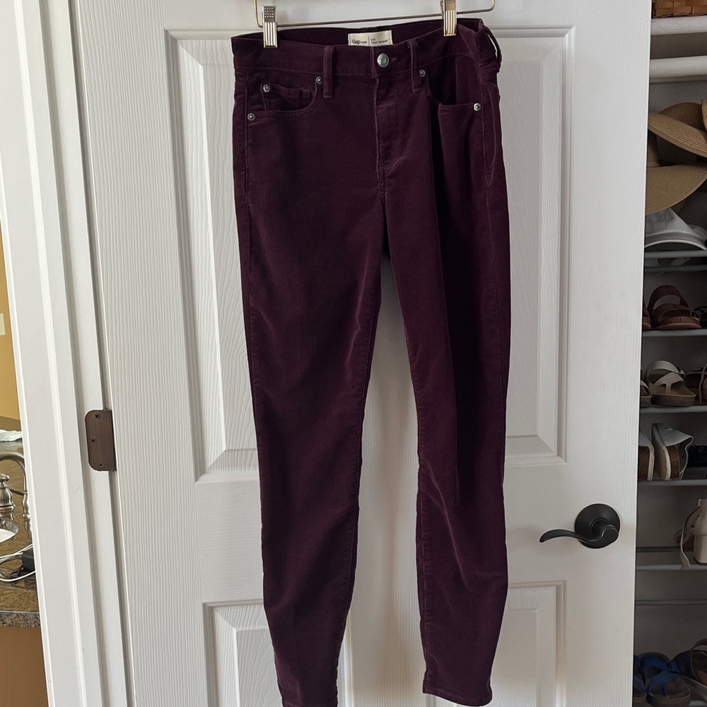 GAP Women's Deep Burgundy Skinny Jeans